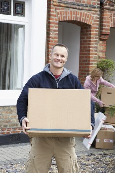 Commercial moving team preparing office relocation in Noak Hill