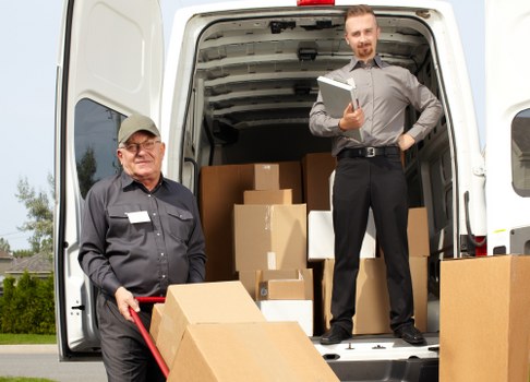 Local man with a van service helping with a move in Noak Hill
