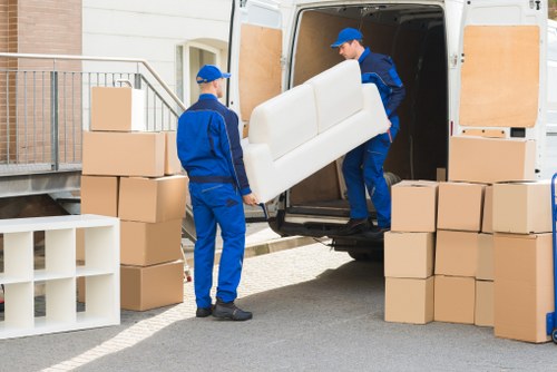 Furniture loading support for a Noak Hill house move