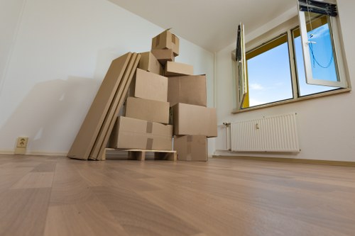 Van loading furniture and household items for a Noak Hill customer