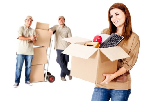 Prepared furniture pick-up with a clear access route and loading area