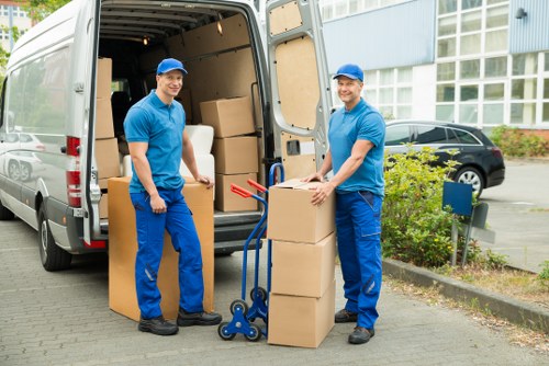 Packing and furniture handling during a local move