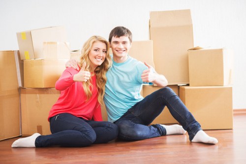 Moving van ready for a property relocation in Noak Hill