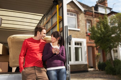 Local removals team planning access and parking for a Noak Hill house move